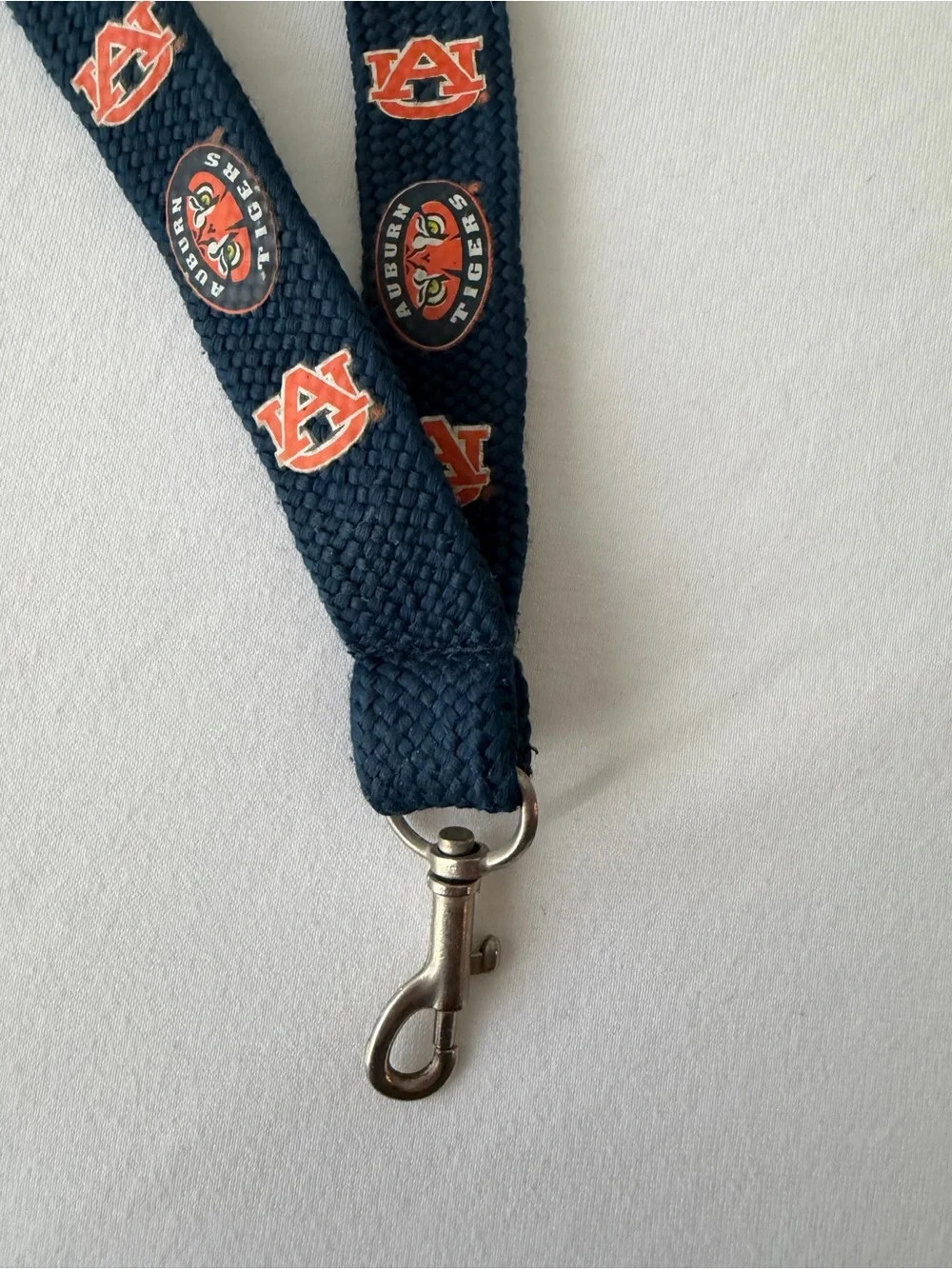 Navy and Orange Team Logo Lanyard Key & Card Holder